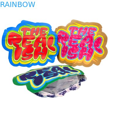 3.5g 7g 14g জিপলক মাইলার ব্যাগ কুকিজের জন্য খাওয়ানো শিশু-প্রমাণ অ্যালুমিনিয়াম ফয়েল