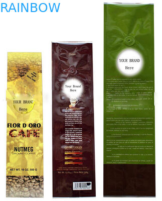 জিপ লক সঙ্গে ই এম পিইট / AL / PE কফি ভালভ ফয়েল ব্যাগ প্যাকেজিং