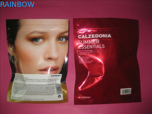 সিএমওয়াইকে, প্যান্টোন পিইটি / AL / PE কসমেটিক প্যাকেজিং ব্যাগ ওয়েট টাউল, পার্ল পাওয়ার জন্য