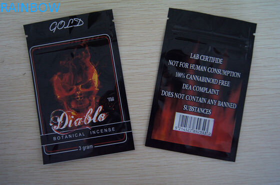 কাস্টম পিইটি / ভিএমপিইটি / PE 100 মাইক্রন হার্বাল ধূপ প্যাকেজিং