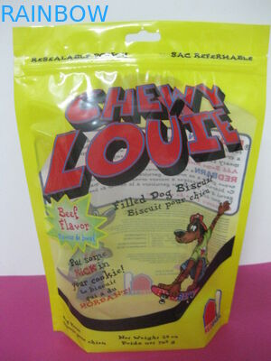 কাস্টমাইজড ফ্ল্যাট / জিপ লক সহ ফয়েল ব্যাগ প্যাকেজিং PPET / AL / PE Mylar আপ স্ট্যান্ড