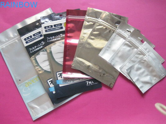 120 মাইক থ্রি সাইড সিল স্ন্যাক ব্যাগ প্যাকেজিং জিভের ট্র্যাপ মুদ্রিত সঙ্গে জিপ শীর্ষ