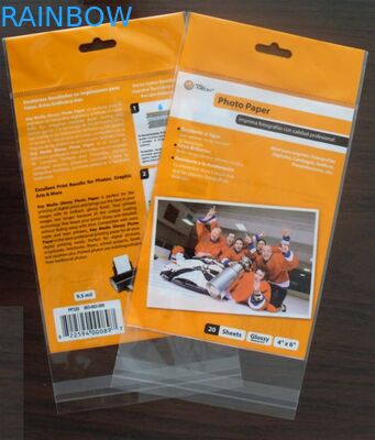 কাস্টম বপ্প ফিল্ম এবং সিপিপি ফিল্মের 10 টি রং মুদ্রণ সহ OPP হেডার ব্যাগ