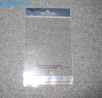 বপ্প ফিল্ম এবং সিপিপি ফিল্মের সাথে কাস্টমাইজড OPP ব্যাগ / হেডার ব্যাগ