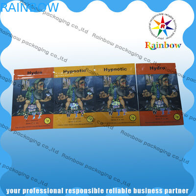 রঙিন প্লাস্টিকের পাইচ প্যাকেজিং, Ziplock সঙ্গে ভেষজ ধূপ ব্যাগ