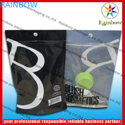 লোশন জন্য Bottom Gusset সঙ্গে Ziplock প্লাস্টিক কমেস্টিক প্যাকেজিং ব্যাগ