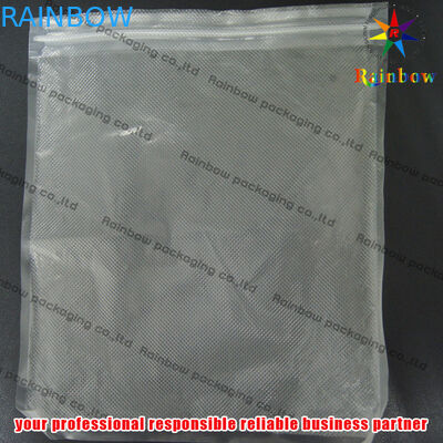 কুক্কুট জন্য জিপ লক সঙ্গে এমবসড পিইটি ভ্যাকুয়াম সীল স্টোরেজ ব্যাগ