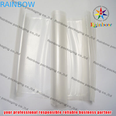 কুক্কুট জন্য জিপ লক সঙ্গে এমবসড পিইটি ভ্যাকুয়াম সীল স্টোরেজ ব্যাগ