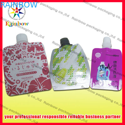 তাপ সিল করা Pe Spout পাউচ প্যাকেজিং 50ml / 60ml জন্য পানীয়