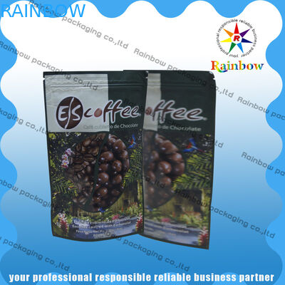 অ্যালুমিনিয়াম ফয়েল চা ব্যাগ Zipplock এবং গোলাকার নীচে সঙ্গে প্যাকেজিং