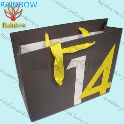 কাস্টমাইজড শপিং পেপার ব্যাগ সঙ্গে কসমেটিক্স জন্য ব্যাগ