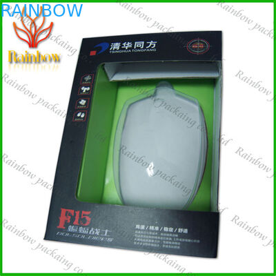 মাথার / ইলেক্ট্রিক্সের জন্য প্লাস্টিকের ট্রান্সপেন্ট উইন্ডো সহ পেপার বক্স প্যাকেজিং