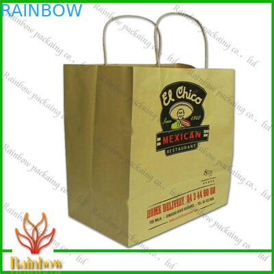 হাতল এবং সুন্দর নকশা সঙ্গে কাগজ কেনাকাটা ব্যাগ দূরে নিন