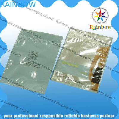 Ziplock সঙ্গে Lamination এন্টি স্ট্যাটিক ব্যাগ অ্যালুমিনিয়াম ফয়েল কাস্টমাইজড ফার্ম