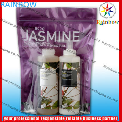 OPP / AL / PE প্লাস্টিকের প্রসাধনী প্যাকেজিং ব্যাগ Costomized মুদ্রণ সঙ্গে উষ্ণ প্যাড জন্য