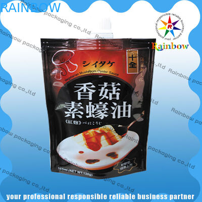 তিন-সিল রঙিন মুদ্রণ স্ন্যাক ব্যাগ প্যাকেজিং স্ন্যাক / মশলা জন্য খাদ্য গ্রেড প্লাস্টিক