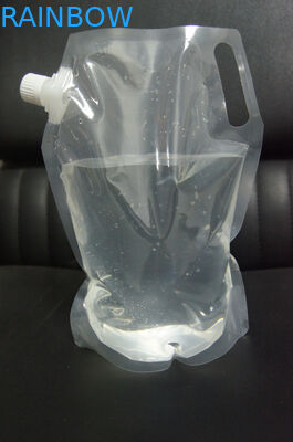 রঙিন মুদ্রণ জল প্রুফ স্ট্যান্ড আপ Liguid জন্য কোণার স্পাউট সঙ্গে প্যাকেজিং ব্যাগ