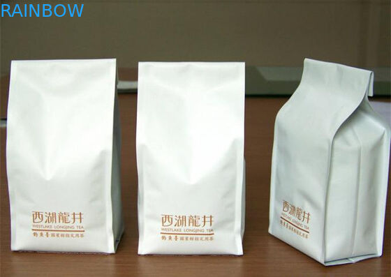 সিরামিক চতুর্ভুজ সীল চা প্যাকেজিং পাউচ সাইড Gusset আপ দাঁড়ানো