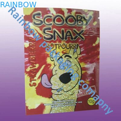 Ziplock হার্বাল ধূপ প্যাকেজিং, কাস্টমাইজড রঙিন মুদ্রণ জিপ প্লাস্টিকের ব্যাগ