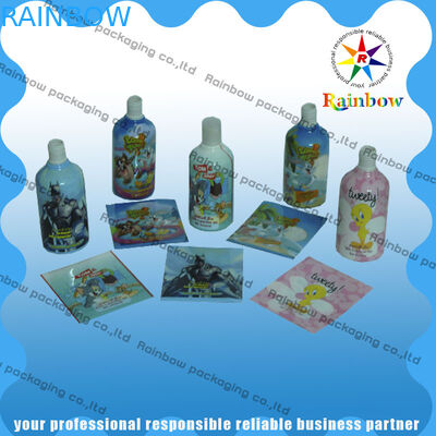 রঙিন মুদ্রণ সঙ্কুচিত sleeve লেবেল 40 - 60 প্লাস্টিক বোতল জন্য মাইক্রন