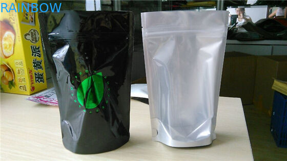 রাইস প্যাকেজিং জন্য জিপার এবং নীচে Gusset সঙ্গে কাস্টম মুদ্রণ ফয়েল পচ প্যাকেজিং