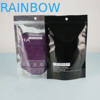 জিমার সীল সঙ্গে অ্যালুমিনিয়াম ফয়েল ব্যাগ পুনর্ব্যবহারযোগ্য চকচকে স্ট্যান্ড আপ