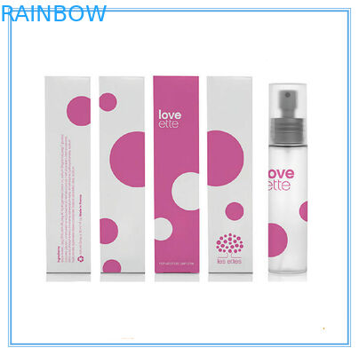 লাল প্রসাধনী কাগজ বক্স প্যাকেজিং প্রদর্শন জন্য 350 গ্রাম হোয়াইট পেপার