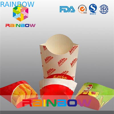 ফ্রেঞ্চ ফ্রাই প্যাকেজিংয়ের জন্য ভাঁজ পেপার বক্স প্যাকেজিং, ফাস্ট ফুড পেপার বক্স থেকে দূরে থাকুন