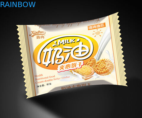 ক্রিম হলুদ স্বচ্ছ PE / NY / PET প্লাস্টিকের পাইচ রুটি খাদ্যের জন্য প্যাকেজিং উইন্ডো