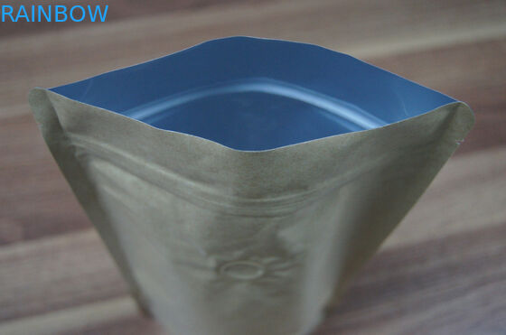 চকচকে প্লেইন রৌপ্য স্ট্যান্ড ইউপি ফয়েল পচ প্যাকেজিং খাদ্য প্যাকেজিং জন্য Ziplock