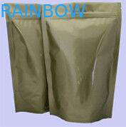 কাস্টম চকচকে অ্যালুমিনিয়াম ফয়েল প্যাকেজিং সোনা স্ট্যান্ড Zipplock সঙ্গে ইউপি