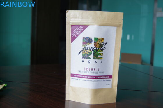 কাস্টম খসড়া কাগজ চা ব্যাগ প্যাকেজিং জিপার সঙ্গে ভাল মুদ্রণ