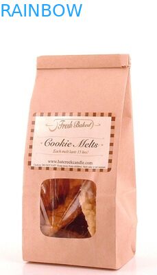 গোলাপী কাস্টমাইজড কraft কাগজ ব্যাগ পরিষ্কার জন্য উইন্ডো এবং টিনের টাই ব্যাগ