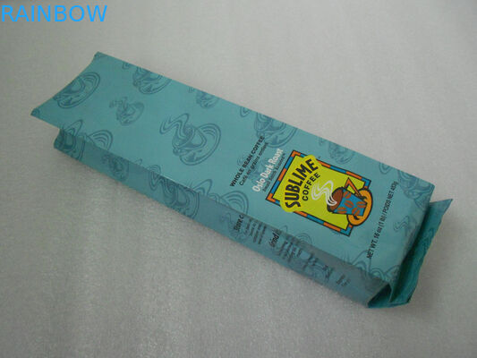 নীল সাইড Gusset অ্যালুমিনিয়াম ফয়েল প্যাকেজিং, কফি বীন প্যাকেজিং