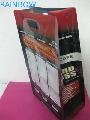 মুদ্রিত সাইড Gusset প্লাস্টিকের পাইচ প্যাকেজিং, पंच হোল কফি বীন প্যাকেজিং