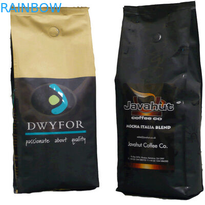 ম্যাট ফিনিস স্কোয়ার বোতল ভালভ / জিপার দিয়ে অ্যালুমিনিয়াম ফয়েল ব্যাগ