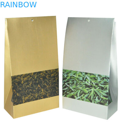 মুদ্রিত ম্যাট কফি ব্যাগ প্যাকেজিং টিনের টাই সিলভার স্কোয়ার নীচে শেষ