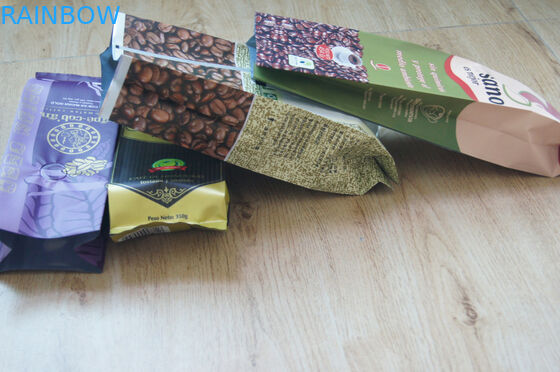 গসেট সাইড ল্যামিনেট ম্যাট ফিনিস চা ব্যাগ ভ্যালু সঙ্গে রঙিন মুদ্রণ প্যাকেজিং