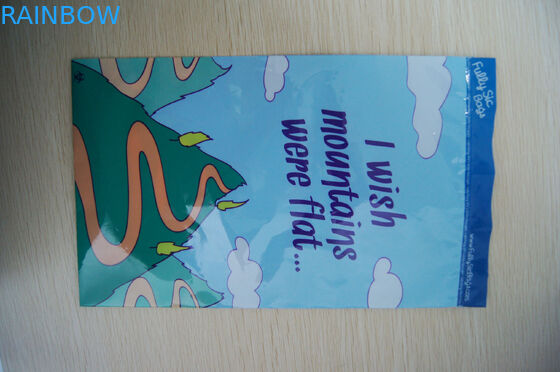 শিশুদের খেলনা জন্য ছোট কার্টুন সঙ্গে Ldpe মুদ্রিত দৃঢ় সীল ব্যাগ নীল