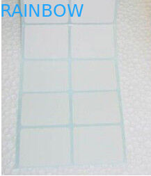 হোয়াইট আয়তক্ষেত্র কাগজ আঠালো স্টিকার লেবেল রোল অ মুদ্রিত