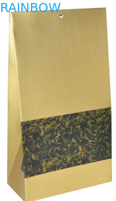 চা ব্যাগ, ফ্ল্যাট নীচে জন্য কাস্টম ক্লাসিক কraft কাগজ প্যাকেজিং