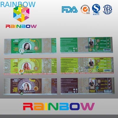 পিভিসি তাপ শিলা বোতল জন্য রোল প্যাকেজিং জন্য স্লিপ লেবেল সঙ্কুচিত