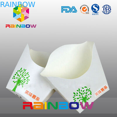 কাস্টমাইজড নিষ্পত্তিযোগ্য ফ্ল্যাট নীচে কাগজ ফরাসি ফ্রাই প্যাকেজিং বাক্স দূরে নিন