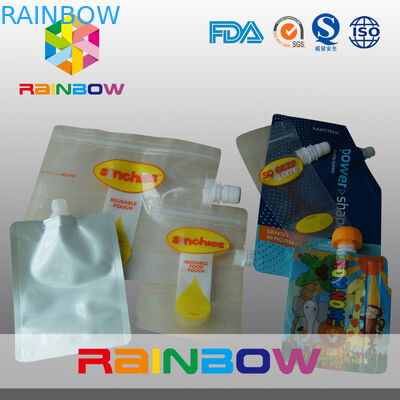 অ্যালুমিনিয়াম ফয়েল লন্ড্রি ডিটারজেন্ট প্যাকেজিং জন্য হাত হোল সঙ্গে স্পাউট পাউন্ড স্ট্যান্ড আপ