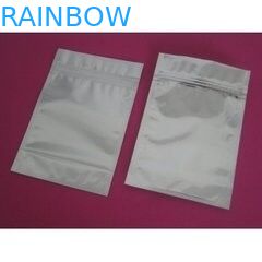 হোয়াইট সিলভার 3 সাইড কাস্টম মুদ্রিত অ্যালুমিনিয়াম ফয়েল কিলিং ব্যাগ সঙ্গে জীপ