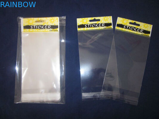 হলুদ OPP হেড প্যাকেজিং মুদ্রণ ব্যাগ / টুথপিক জন্য হোল সঙ্গে OPP Cello ব্যাগ