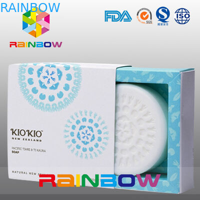 কাস্টম নকশা সঙ্গে সাদা পিচবোর্ড সাবান প্যাকেজিং কাগজ বক্স