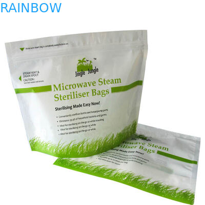 কাস্টমাইজড অ্যালুমিনিয়াম ফয়েল ল্যামিনেট ব্যাগ / খাদ্য গ্রেড Reseableable ভ্যাকুম মাইক্রোওয়েভ পাউন্ড