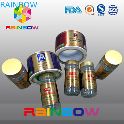 কাস্টম সঙ্কুচিত আঠালো লেবেল আধা চশমা জার এবং ক্যান জন্য স্বয়ং আঠালো লেবেল