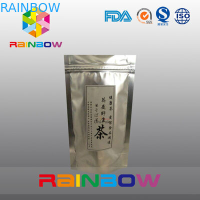 সিলভারিং টি আপ ব্যাগে প্যাকেজিং, কাস্টমাইজড প্রিন্ট ফয়েল পচ